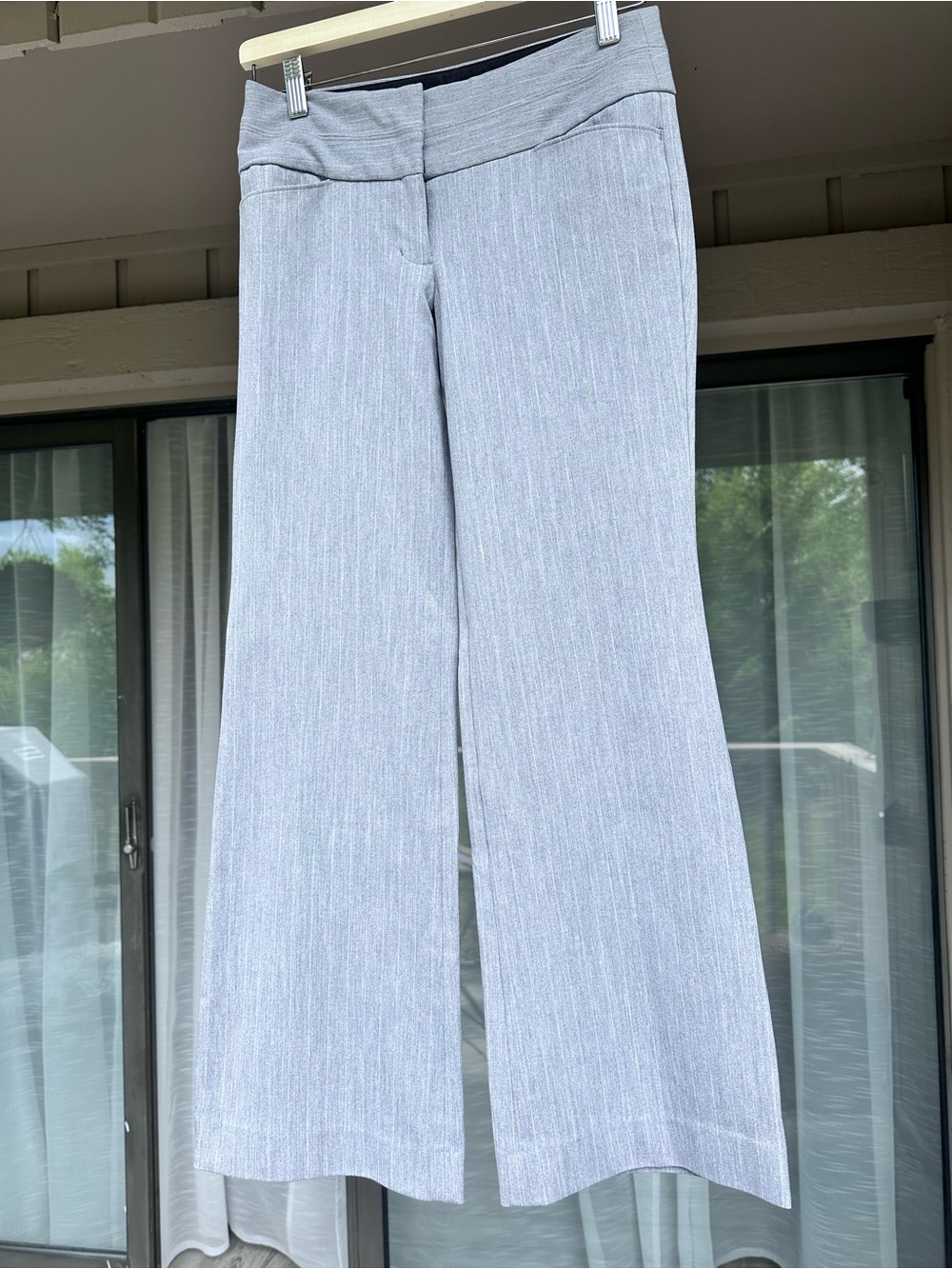 Express - Editor Light Gray Pinstripe Suit Pants